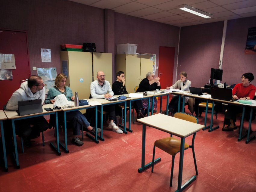 Réunion pédagogique du laboratoire Lewis Carroll au collège Jean Monnet de Flers